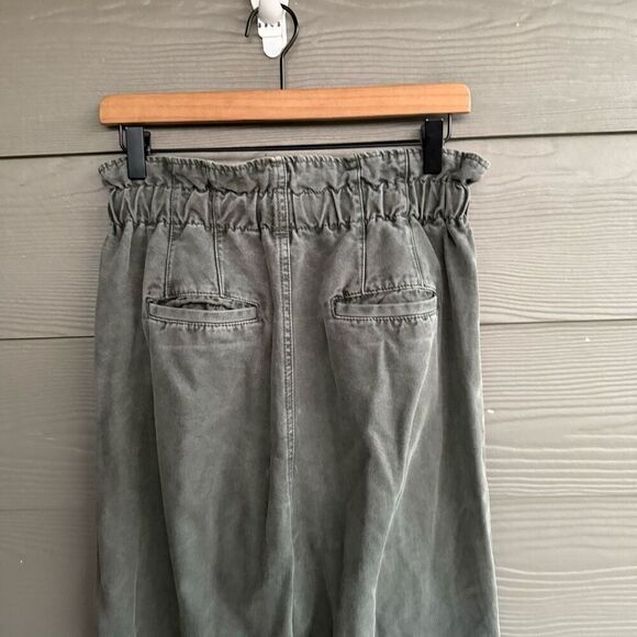Free People Margaret kelp green paper bag pants - Picture 6 of 7